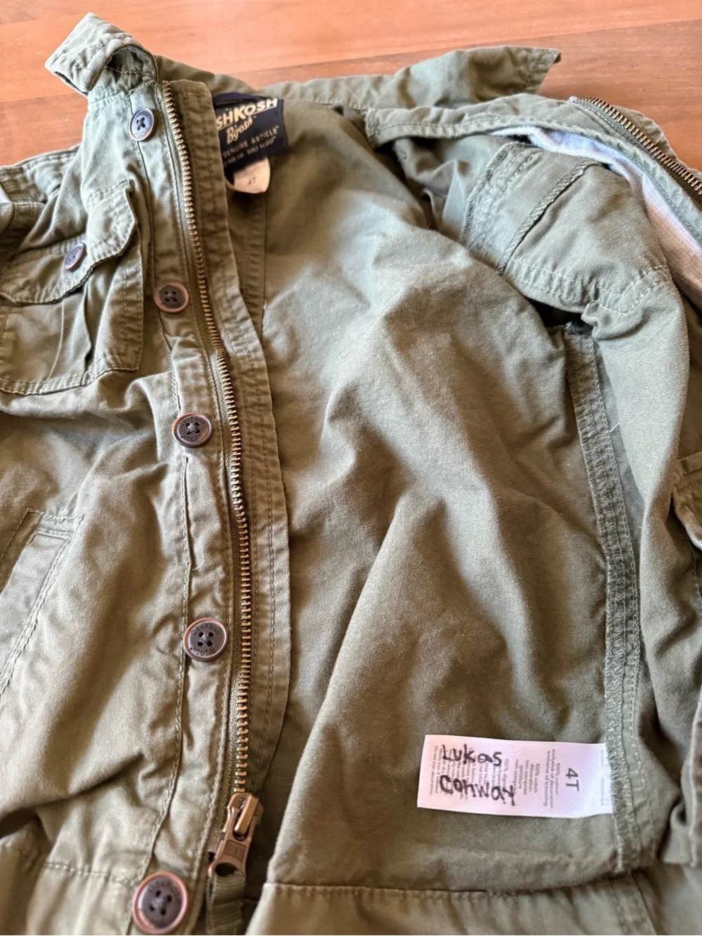 ⚡️3/$20 Kids Olive Green Field Jacket 4T
